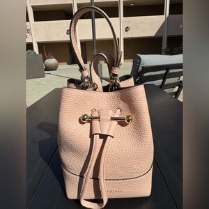 Strathberry Peony Pink Osette Bucket Bag